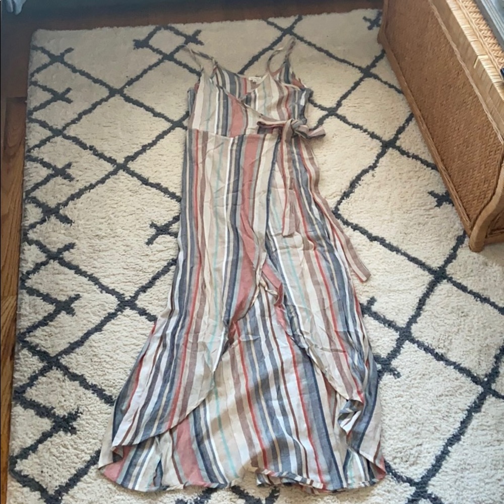 Wrap tie dress